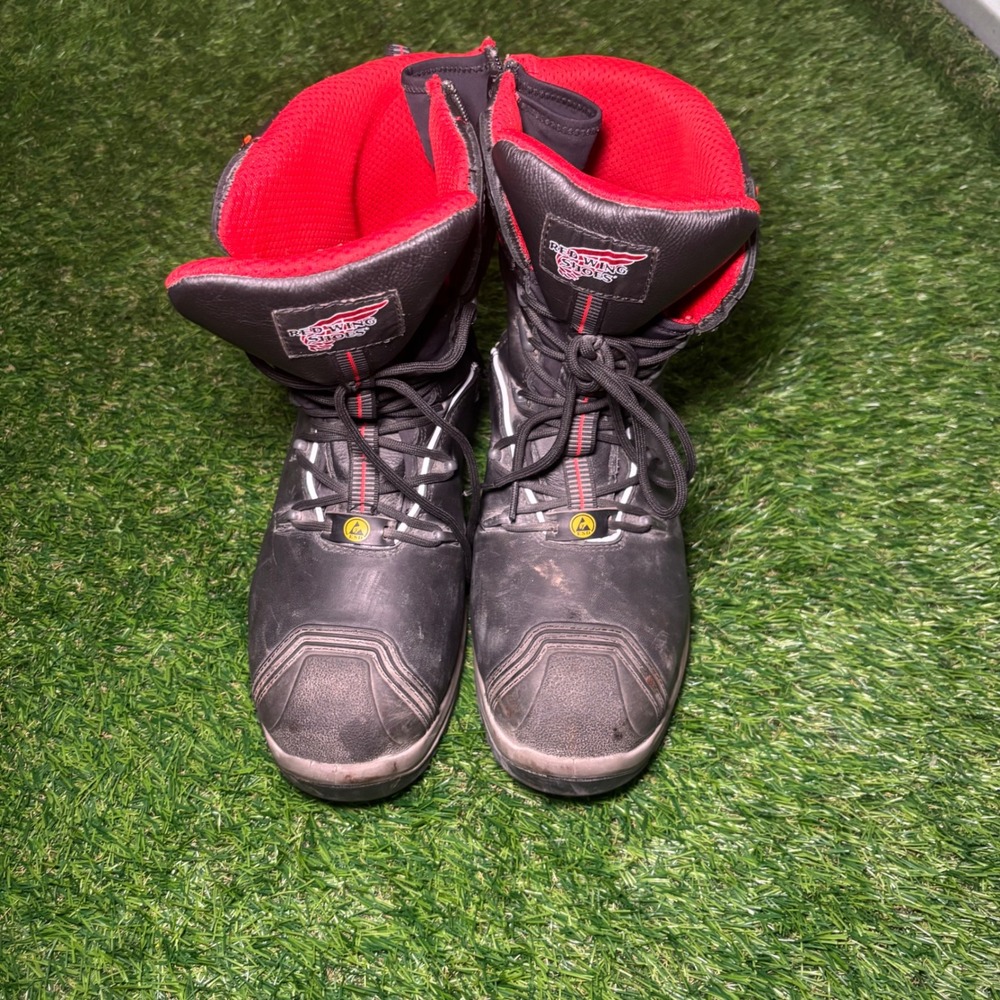 Red Wing 3206 PetroKing Black Leather Safety Work Boots ESD D3O Mens 8 EU 41